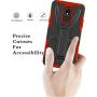 HNHYGETE Designed for LG STYLO 5 Plus(2019) Case,LG Stylo 5 Cell Phone Case,Dual Layer Heavy Duty Non Slip Shockproof Bumper Rugged Protective Cover (red)