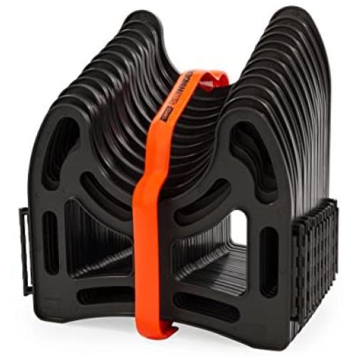 Camco 43031 10ft Sidewinder RV Sewer Hose Support, Made from Sturdy Lightweight Plastic, Wont Creep Closed, Holds Hoses in Place - No Need for Straps