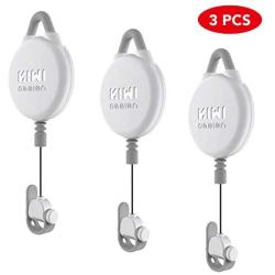 [Pro Version] KIWI design VR Cable Management, Retractable Ceiling Pulley System for HTC Vive/HTC Vive Pro/Oculus Rift S/PS VR/Microsoft MR/Samsung Odyssey VR Accessories (White, 3 Pack)