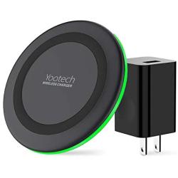 Yootech Wireless Charger, Qi-Certified 10W Max Wireless Charging Pad with QC3.0 AC Adapter, Compatible with iPhone SE 2020/11/11 Pro/11 Pro Max/XR/XS/X/8,Samsung Galaxy S20/Note 10/S10/S9,AirPods Pro