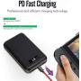 imuto 10000mah 18W PD QC 3.0 Portable Charger Power Bank USB C with LCD Display External Battery Charger Fast Charge for iPhone11 Pro XR Max 8 Plus, Samsung Note S9, Nintendo Switch, iPad Pro