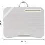 LapGear Designer Lap Desk with Phone Holder and Device Ledge - Gray Damask - Fits up to 15.6 Inch Laptops - Style No. 45424