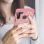 Cbus Wireless Sparkling Glitter Bling Phone Case Compatible with Samsung Galaxy A21 (Pink Rose Gold)