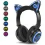 MindKoo Bluetooth Headphones Wireless Over Ear Cat Ear Headphones with LED Light Foldable Built-in Microphone and Volume Control for Cell Phones/iPhone/iPad/Laptop/PC/TV Kids Boys Girls Friends MindKoo Bluetooth Headphones Wireless Over Ear Cat Ear Headphones with LED Light Foldable Built-in Microphone and Volume Control for Cell Phones/iPhone/iPad/Laptop/PC/TV Kids Boys Girls Friends