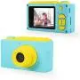 myFirst Waterproof Kids Camera Mini 8MP 1080P HD Camcorder with Free 16GB MicroSD Card Included and MicroSD Support Slot Video Taking Function and Preset Frames (Blue) myFirst Waterproof Kids Camera Mini 8MP 1080P HD Camcorder with Free 16GB MicroSD Card Included and MicroSD Support Slot Video Taking Function and Preset Frames (Blue)