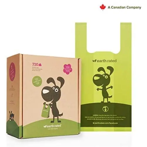 Earth Rated Poop Bags, Dog Waste Bags with Easy Tie Handles, Completely Leak-Proof, Fits Standard Sized Cat Litter Scoops, 7 x 13.5 Inches, Easy Dispensing Earth Rated Poop Bags, Dog Waste Bags with Easy Tie Handles, Completely Leak-Proof, Fits Standard Sized Cat Litter Scoops, 7 x 13.5 Inches, Easy Dispensing