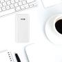 Power Bank Portable Charger 20000mah High Capacity Battery Pack Dual Micro 4A Faster Inputs Compatible LED Flashlight Smart Devices Android Phone and Other Cellphones White (2 Micro Cables Include)