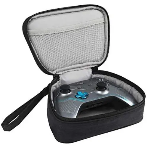 YSAGi Travel Carrying Case Portable Storage Bag Pouch Cover Compatible with Xbox One/Xbox One S/Xbox One X Controller with Mesh Pocket Fits Plug & Cables (Black) CASE ONLY YSAGi Travel Carrying Case Portable Storage Bag Pouch Cover Compatible with Xbox One/Xbox One S/Xbox One X Controller with Mesh Pocket Fits Plug & Cables (Black) CASE ONLY