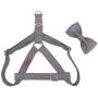 lionet paws Dog Harness with Bowtie Cotton No-Pull Adjustable Pet Harness with Metal Buckle for Small Medium Large Dogs
