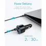 USB C Car Charger, Anker 49.5W PowerDrive Speed+ 2 Car Adapter with One 30W PD Port for MacBook Pro/Air 2018, iPad Pro, iPhone XS/Max/XR/X/8, S10/S9, and One 19.5W Fast Charge Port for S8 and More USB C Car Charger, Anker 49.5W PowerDrive Speed+ 2 Car Adapter with One 30W PD Port for MacBook Pro/Air 2018, iPad Pro, iPhone XS/Max/XR/X/8, S10/S9, and One 19.5W Fast Charge Port for S8 and More