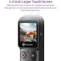 Feiyu Pocket 2 in 1 Handheld Gimbal Camera Stabilizer Vlogger Camera 4K Integrated Camera Gimbal Hyperlapse Motion Time-Lapse Panorama 8X Slow Motion Video Vlogger Gimbal with Mini Tripod Phone Mount