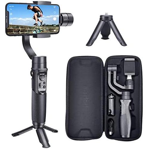 Hohem iSteady Mobile Plus - 3-Axis Handheld Gimbal Stabilizer, Supports Max. 280G, 600 Degrees Roll Inception Mode, Auto Face Tracking, which can Work with iPhone 11 Pro Max and Android Smartphones.