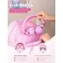 Mpow CHE1 Kids Headphones Girls, Wired Headphones for Kids Teens Children with Volume Limit, Foldable Adjustable On-Ear Headphones for School, Travel, Compatible with Cellphones, Tablets, PC