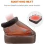 Snailax 3-in-1 Foot Warmer & Back Massager and Foot Massager with Heat, Vibration Massage with 2 Settings of Heating Pads, Feet Massage Machine for Foot,Leg,Back Pain Relief