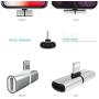 Bojuren Phone Headphone Adapter, Charger and Headphones Splitter Dongle Compatible with iPhone 7 8 Plus X XS Max XR 11 Pro Max