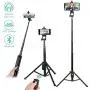 Phone Selfie Stick Tripod,E-thinker Extendable 51 inch Lightweight Cell Phone Tripods with Bluetooth Wireless Remote Shutter,5 in 1Tripods Selfie Sticks for Apple & Android Devices Phone Selfie Stick Tripod,E-thinker Extendable 51 inch Lightweight Cell Phone Tripods with Bluetooth Wireless Remote Shutter,5 in 1Tripods Selfie Sticks for Apple & Android Devices