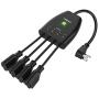 Outdoor Smart Plug, Surge Protector, POWRUI Smart Power Strip with 4-Outlet Extender, Remote Control, Timer, Weatherproof for Indoor and Outdoor Use, Compatible with Alexa, Google Assistant and IFTT