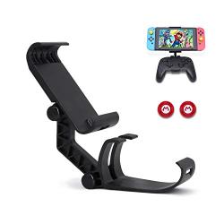 Dainslef Switch Controller Holder for Switch/Switch Lite, Foldable Nintendo Switch Mount, Switch Pro Controller Grip(Controller/ Switch/ Switch Lite Not Included and Only Fit Offical Controller)
