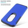 CasemartUSA Phone Case for [Motorola Moto E5 (XT1920DL)], [DuoTEK Series][Blue] Shockproof Cover [Impact Resistant][Defender] for Moto E5 (Tracfone, Simple Mobile, Straight Talk, Total Wireless)