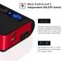 Cigarette Lighter Adapter, OOWOLF 3-Socket 180W 12V/24V DC Quick Charge 3.0 Power Car Splitter for GPS, Dash Cam, Sat Nav, Phone, iPad, Tablet (Black-Red) Cigarette Lighter Adapter, OOWOLF 3-Socket 180W 12V/24V DC Quick Charge 3.0 Power Car Splitter for GPS, Dash Cam, Sat Nav, Phone, iPad, Tablet (Black-Red)
