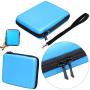 Storage Organizer Carrying Case Compatible for Nintendo 2DS - Pinowu Storage Pouch Bag Case with Double Zipper and 8 Game Holders Compatible Nintendo 2DS (Blue)