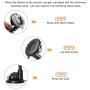Crazefoto Cell Phone Holder for Car, Windshield Long Arm Car Phone Mount with One Button Design and Anti-Skid Base Car Holder Compatible with iPhone Xs MAX/XS/XR/X/8/7/7P/6s, Galaxy S6/S7/S8,Google