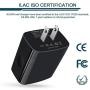 Wall Charger, USB Charger Adapter, Ailkin 4.8A 4Multi Port Fast Charging Station Power Base Block Plug Cube Brick for Phone 11Pro Max/XR/XS MAX/8/7 Plus, Samsung A10e/Note 10+/S10 Kindle Fire USB Plug