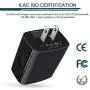 Wall Charger, USB Charger Adapter, Ailkin 4.8A 4Multi Port Fast Charging Station Power Base Block Plug Cube Brick for Phone 11Pro Max/XR/XS MAX/8/7 Plus, Samsung A10e/Note 10+/S10 Kindle Fire USB Plug