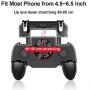 SONGVEN Mobile Game Controller with 4000mAh Power Bank Cooling Fan for 4.7-6.5" iOS Android Phone Gaming Grip Gamepad Joysticks (4000 mAh)