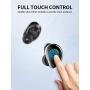 Wireless Earbuds, MEGIVEZ Bluetooth 5.0 Headphones 6H Continuous Playtime Touch Control Waterproof TWS Stereo in-Ear Earpiece with Charging Case, Deep Bass Built-in Mic Sports Bluetooth Headset