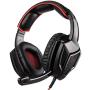 [Newest Updately] Sades SA920 Wired Stereo Gaming Headset Over Ear Headphones with Microphone for New Xbox One / PS4 / PC /Cell phones- Black/red (Renewed)