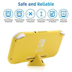 Charging Stand for Nintendo Switch Lite and Nintendo Switch,Portable Charging Dock Station for Switch Lite with Input Port Type-C（Yellow）