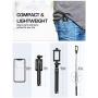 Mpow Selfie Stick, Lightweight Extendable 31.9 Inch Monopod with Bluetooth Remote Compatible iPhone 11/Pro Max/ XS/Max/XR/X/8/8P/7/7P/6S, Galaxy S20/S10/ S10 Plus/S9/8/7/6/Note 10 and More, Black