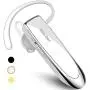 New bee Bluetooth Earpiece V5.0 Wireless Handsfree Headset 24 Hrs Driving Headset 60 Days Standby Time with Noise Cancelling Mic Headsetcase for iPhone Android Laptop Truck Driver White (White) New bee Bluetooth Earpiece V5.0 Wireless Handsfree Headset 24 Hrs Driving Headset 60 Days Standby Time with Noise Cancelling Mic Headsetcase for iPhone Android Laptop Truck Driver White (White)