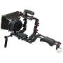 FILMCITY DSLR Camera Shoulder Support Rig Kit with Cage & Matte Box | DV HDV DSLR Video Camcorders Compatible | Free - Offset Z Bracket (FC-02)