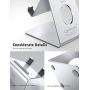 Lamicall Cell Phone Stand, Desk Phone Holder Cradle Compatible with Phone 11 Pro Xs Max XR X 8 7 6 Plus SE, All Smartphones Charging Dock, Desktop Accessories - Silver