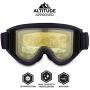 Ski & Snowboard Goggles - OTG Snow Glasses for Skiing, Snowboarding & Outdoor Winter Sports - Snowmobile Gear with Anti-Fog Dual-Layer Cylindrical Lens & UV400 Protection - Fits Men, Women & Youth