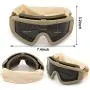 Freehawk Tactical Safety Goggles Airsoft Goggles Military Goggles Motorcycle Goggles with 3 Interchangeable Multi Lens for Shooting/Paintbal/Hiking/Skiing/Riding Freehawk Tactical Safety Goggles Airsoft Goggles Military Goggles Motorcycle Goggles with 3 Interchangeable Multi Lens for Shooting/Paintbal/Hiking/Skiing/Riding
