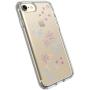 Speck Products Presidio Clear + Print Cell Case for iPhone 7 -ChalkyFloral Purple/Clear