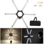 LED Fill Lamp Double Color Photographic Light Six Tubes Video Light with Phone Clip for Camera and Smartphone 3200K-5600k(US Plug) LED Fill Lamp Double Color Photographic Light Six Tubes Video Light with Phone Clip for Camera and Smartphone 3200K-5600k(US Plug)