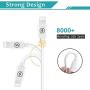 LUOSIKE iPhone Charger 10 ft Cable with Wall Plug (4 Pack), Dual USB Wall Charger Block with 2X10 Foot Long Charging Cord Compatible with iPhone 11/11 Pro/11 Pro Max/Xs/Xs Max/XR/X 8/7/6/6S Plus, iPad