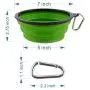 Guardians Large Collapsible Dog Bowls, 34oz Portable Foldable Water Bowls Food Dishes with Carabiner Clip for Travel, 2 Pack (Purple+Green) Guardians Large Collapsible Dog Bowls, 34oz Portable Foldable Water Bowls Food Dishes with Carabiner Clip for Travel, 2 Pack (Purple+Green)