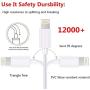 Lightning Charger Cable iPhone Charger Cable 5 Pack 6FT USB Fast Charging Syncing Cord Cables Compatible iPhone XS/Max/XR/X/8/8Plus/7/7P/6S/iPad/IOS White sharllen
