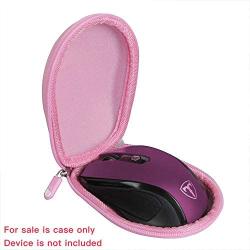 Hermitshell Hard Travel Case Fits VicTsing MM057 2.4G Wireless Portable Mobile Mouse Optical Mice (Only Case) (Pink)