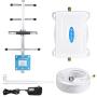 AT&T Cell Phone Signal Booster 4G LTE Band12 /17 T-Mobile 700Mhz ATT Cell Phone Booster Repeater Boost Data+Voice Mobile Signal Booster AT&T Cell Signal Phone Amplifier with Antenna Kits for Home