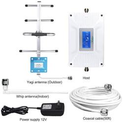 AT&T Cell Phone Signal Booster Home 4G LTE ATT T-Mobile US Cellular Cell Phone Booster Signal Repeater 700mhz Band 12/17 Cell Booster ATT Cell Phone Signal Amplifier Antenna Kit LCD Boost 4G Data/Call