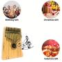 SFORZANDO Kalimba 17 Keys Thumb Piano with Instrument Guide and Accessories, Portable Mbira Finger Piano for Kids and Adult Beginners