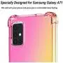 ROSAUI for Samsung Galaxy A10e Case Soft TPU Bumper Slim fit Shockproof Anti Scratch Drop Protection Flexible Gradient Transparent Cute Case for Galaxy A10e (Gold-Pink)
