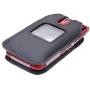 Fitted Leather Case for Alcatel GreatCall Jitterbug Flip Phone for Seniors, Features: Rotating Belt Clip, Screen & Keypad Protection, Secure Fit (Black)