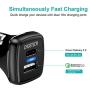 USB C PD Car Charger, 2Pack CHOETECH 36W Dual Port Fast Type C Car Adapter with 18W Power Delivery & Quick Charge 3.0 for iPhone SE/11/11 Pro/11 Pro Max/XS,Samsung S20/Note 10/S10, iPad Pro 2020